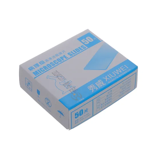 OEM ODM laborator personalizat laborator diapozitive Sticlă utilizată pentru observarea specimenului biologic