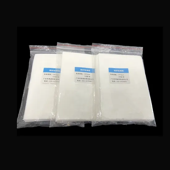 Furnizare medicală de unică folosință de &icirc;naltă calitate Patologie H&acirc;rtie de &icirc;ncorporare a țesuturilor utilizate pentru laborator